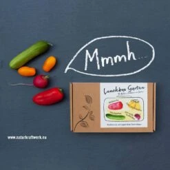 Mini-Gemüse' Saatgut: Balkonpaprika, Snackgurken, Obsttomaten, Radieschen -Garten Sicht Verkäufe 0710102936 Lunchbox Garten mit Minigemuese 2 87439