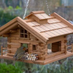 Vogelfutterhaus 'Almhütte 2.0', Braun, Holz -Garten Sicht Verkäufe 0910101449 Vogelfutterhaus Almhuette 2 96587