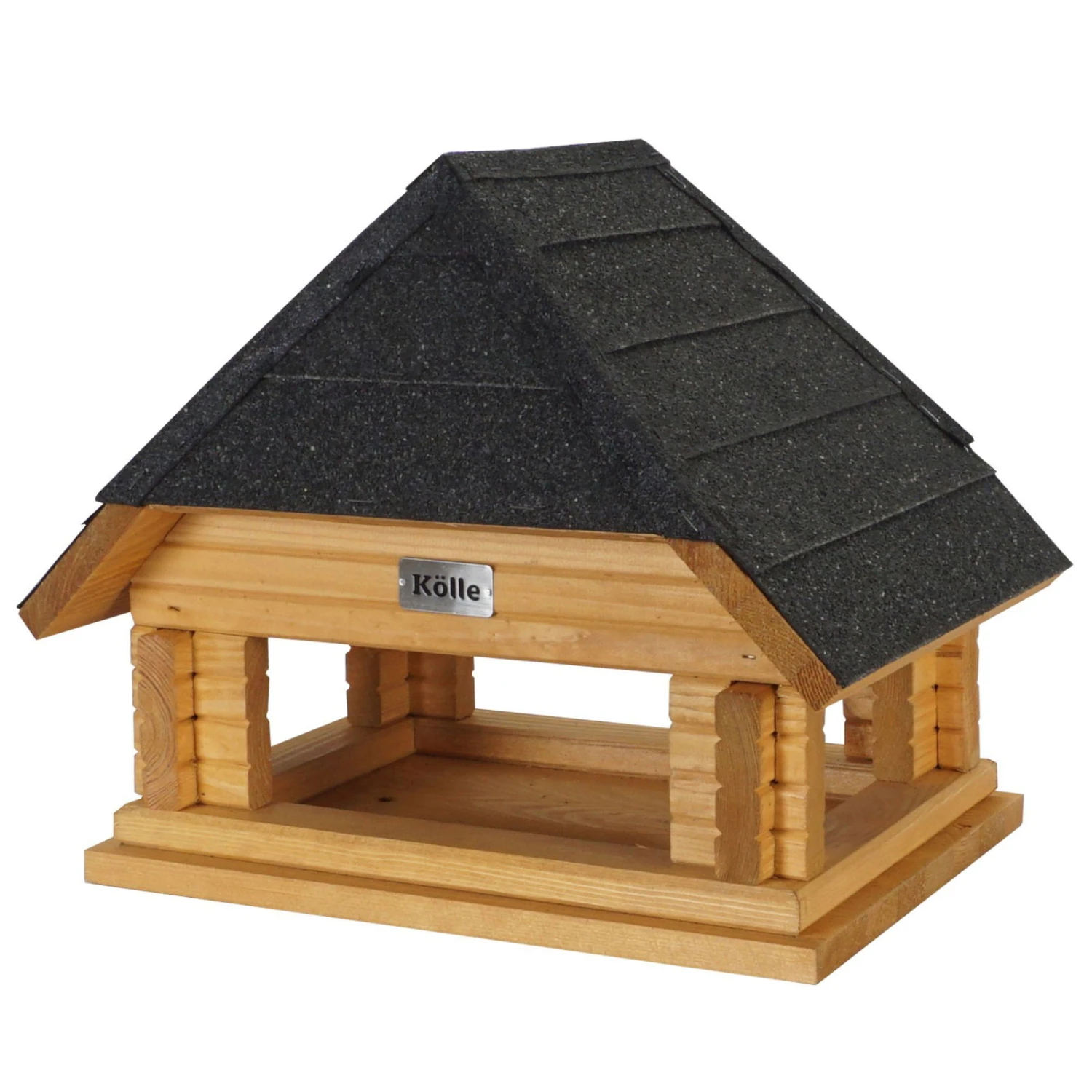 Vogelfutterhaus, Braun/schwarz, 29 X 39 X H 32 Cm 1 Vogelfutterhaus, Braun/schwarz, 29 X 39 X H 32 Cm