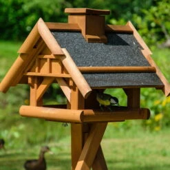 Vogelhaus Inkl. Ständer, Holz, Bernstein, 39 X 38 X 33 Cm -Garten Sicht Verkäufe 0910101485 Vogelhaus inkl Staender 7 111711