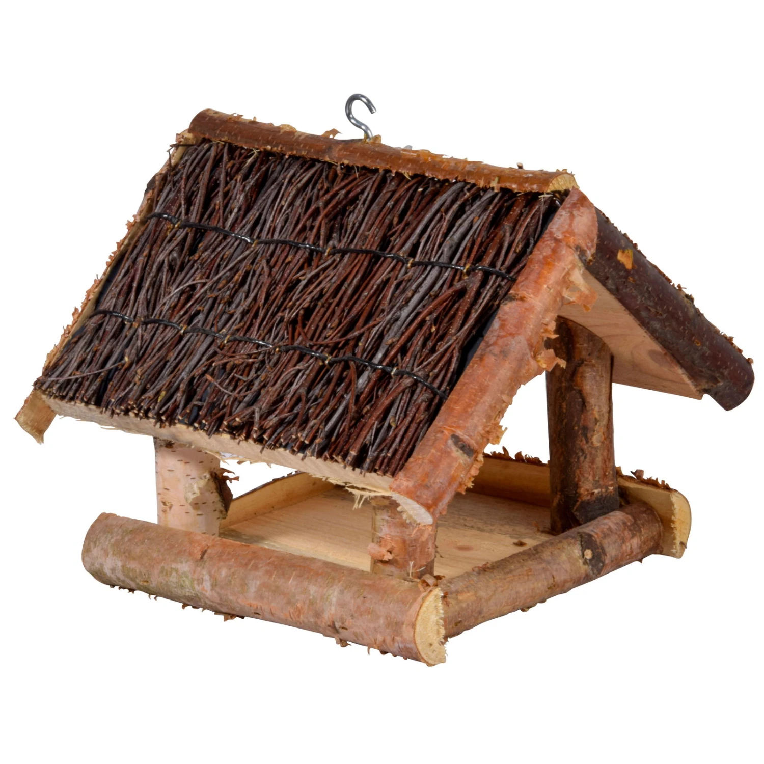 Birken-Vogelhaus Mit Reisig, 26 X 26 X 25 Cm 1 Birken-Vogelhaus Mit Reisig, 26 X 26 X 25 Cm