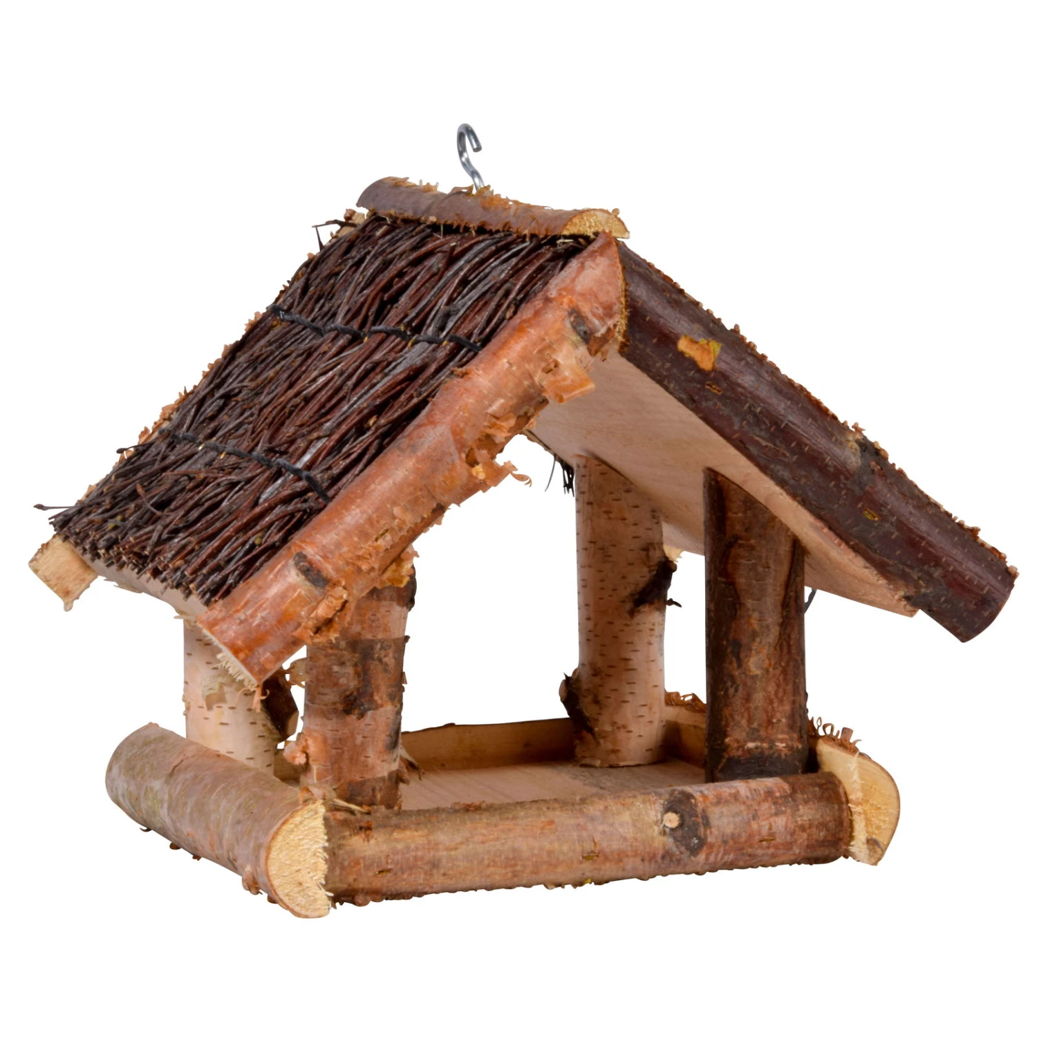 Birken-Vogelhaus Mit Reisig, 26 X 26 X 25 Cm 2 Birken-Vogelhaus Mit Reisig, 26 X 26 X 25 Cm – Bild 2