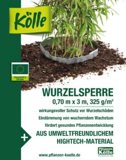 Kölle Wurzelsperre Für Bambus 0,7 X 3 M -Garten Sicht Verkäufe 0910301207 Koelle Wurzelsperre Bambus 0 7x3m 5 50026