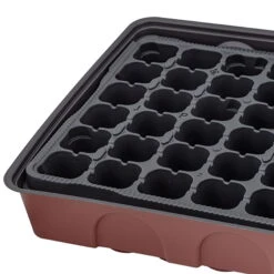 Anzuchtgewächshaus Mit Deckel & Topfplatte, 72 Töpfe Gelocht, Bordeaux -Garten Sicht Verkäufe 0910301388 H36076 3 96182