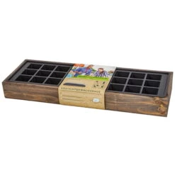 Anzuchtvollholzkiste Mit Topfplatte, Grau, Holz/Kunststoff