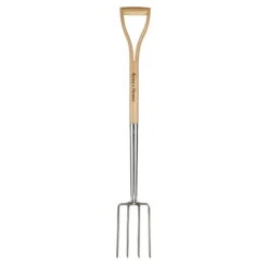 Beet-Spatengabel, Edelstahl, Eschenholz