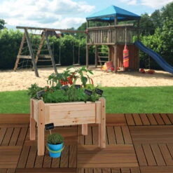 Kinderhochbeet 'Sophia', Naturbelassen, Ca. 70 X 50 X 56 Cm -Garten Sicht Verkäufe 0920500145 Koelles Beste Kinderhochbeet Sophia 1 114690