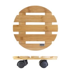 Multi Roller Bambus, 100 Kg Tragkraft, Ø 29 Cm -Garten Sicht Verkäufe 0920600474 multi roller bambus hell 6 116668