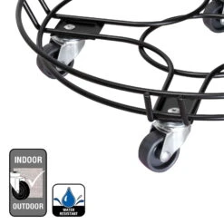 Multi Roller GH 0934, Tragkraft 100 Kg, Schwarz, Ca. 10 X 38 X 38 Cm -Garten Sicht Verkäufe 0920600510 multi roller stahl schwarz 5 116706