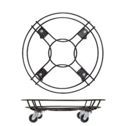 Multi Roller GH 0934, Tragkraft 100 Kg, Schwarz, Ca. 10 X 38 X 38 Cm -Garten Sicht Verkäufe 0920600510 multi roller stahl schwarz 6 116705