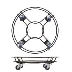 Multi Roller GH 0934, Tragkraft 100 Kg, Schwarz, Ca. 10 X 38 X 38 Cm -Garten Sicht Verkäufe 0920600510 multi roller stahl schwarz 7 116704