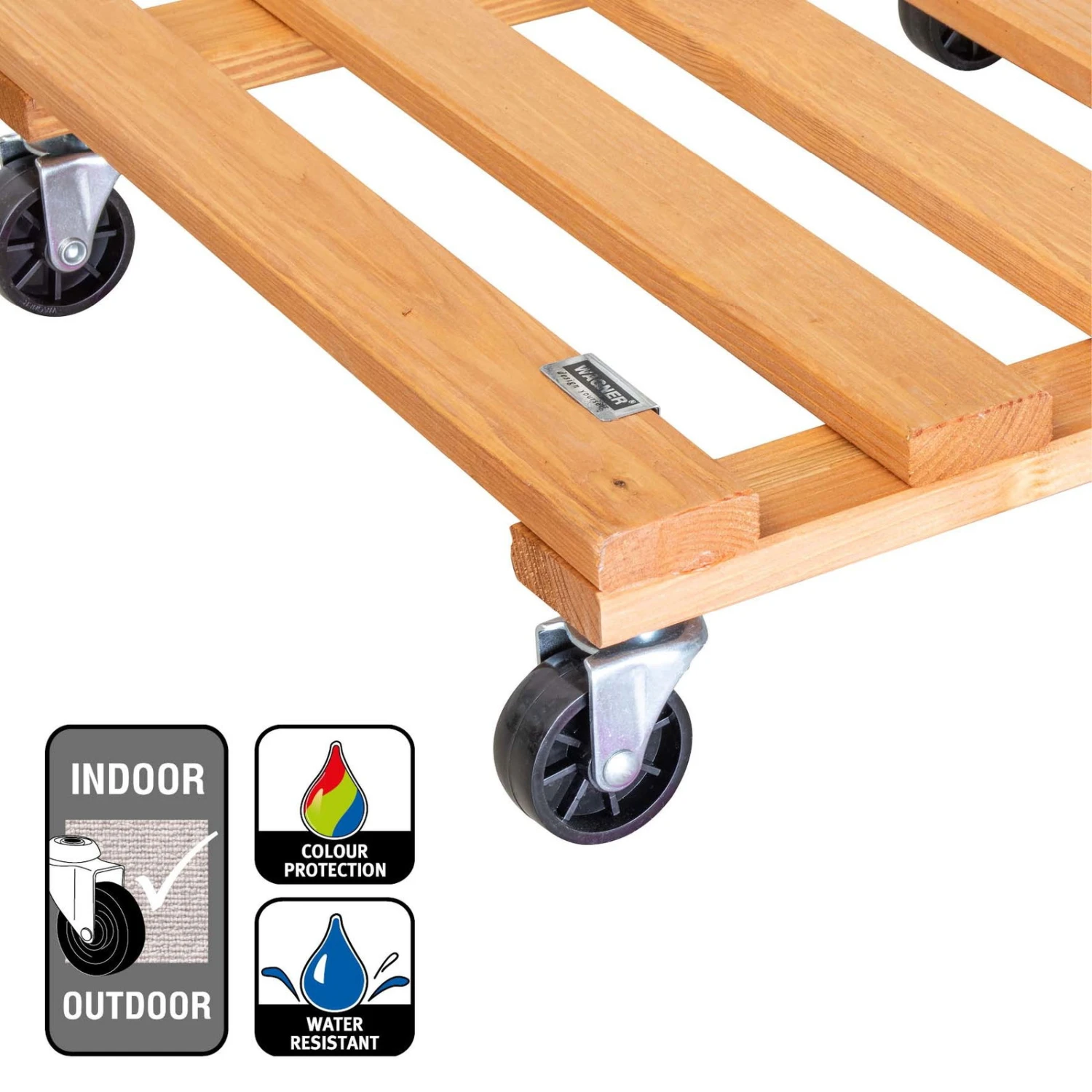 Multi Roller, Tragkraft 120 Kg, Hellbraun, Ca. 10 X 38 X 38 Cm 3 Multi Roller, Tragkraft 120 Kg, Hellbraun, Ca. 10 X 38 X 38 Cm – Bild 3