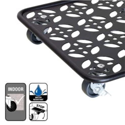 Pflanzenroller GH0936/0937, Tragkraft 80 Kg, Schwarz, Ø 30 Cm -Garten Sicht Verkäufe 0920600521 pflanzenroller 5 116747