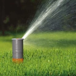 Turbinen-Versenkregner T 200, Gardena, Wurfweite 5-8 M, Winkel 25-360° -Garten Sicht Verkäufe 0930101046 Turbinen Versenkregner T200 Sprinklersystem 1 61585