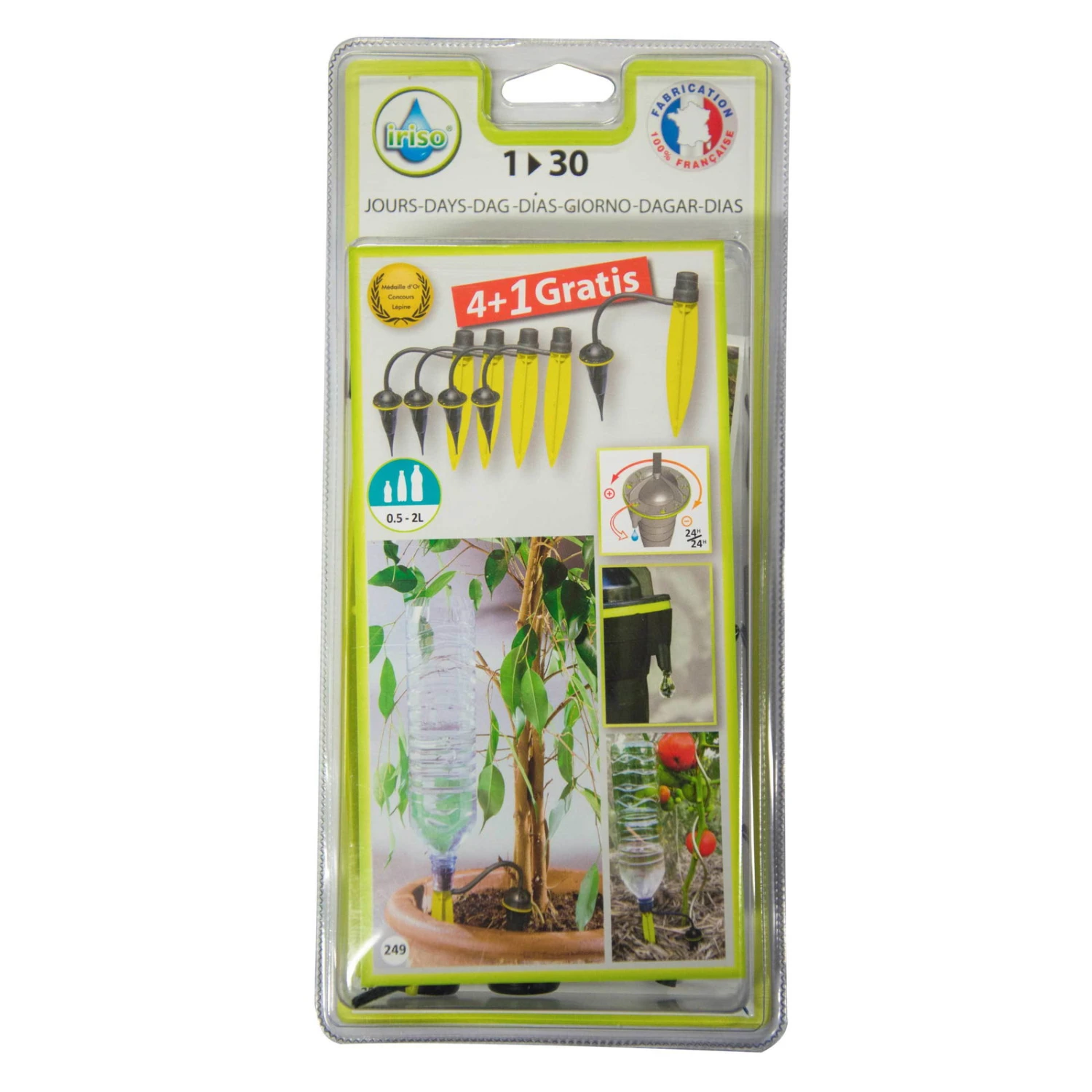 4er-Set Tropfbewässerungssystem Iriso + 1 Gratis, Für Töpfe, Kästen 2 4er-Set Tropfbewässerungssystem Iriso + 1 Gratis, Für Töpfe, Kästen – Bild 2