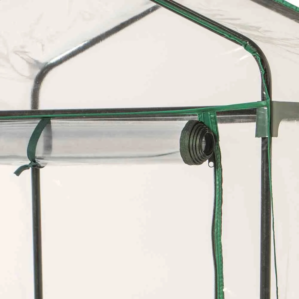 Gewächshaus Grün, Drei Etagen, Stahlrohr / Kunststoff, 126 X 70 X 50 Cm 4 Gewächshaus Grün, Drei Etagen, Stahlrohr / Kunststoff, 126 X 70 X 50 Cm – Bild 4