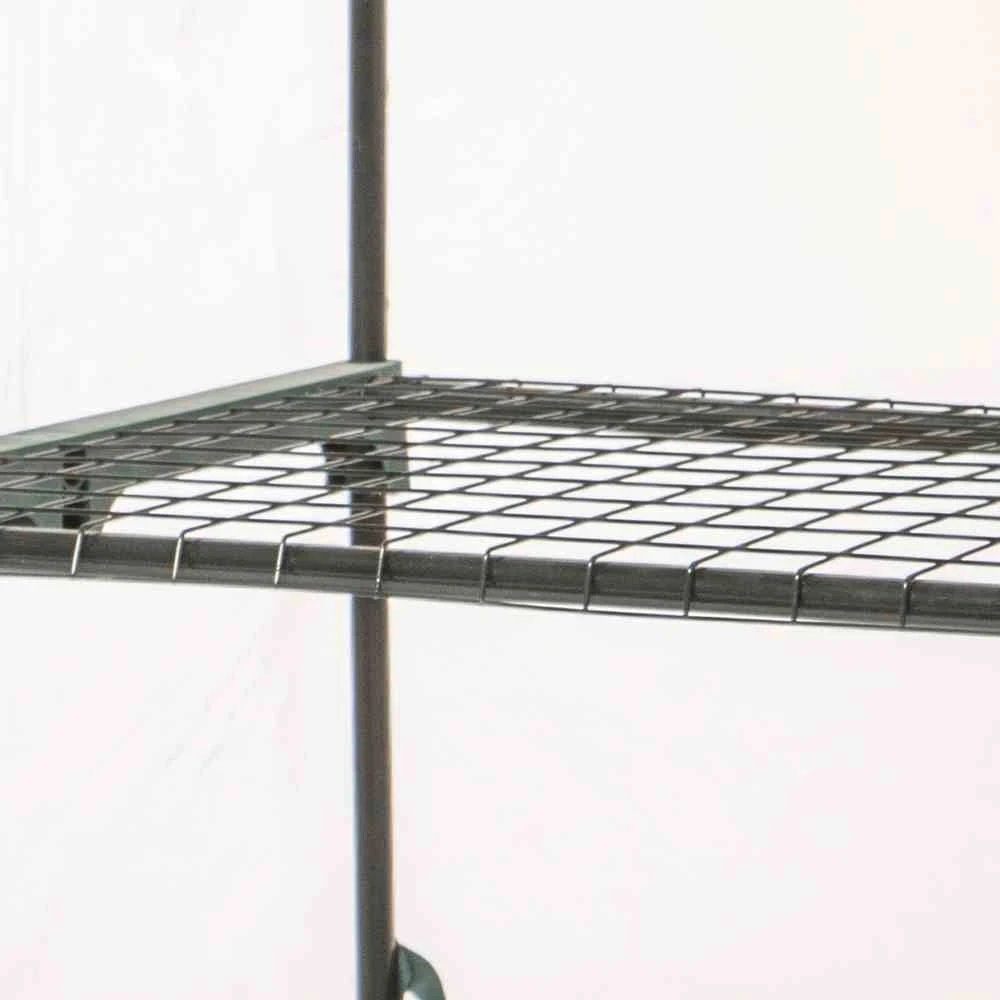 Gewächshaus Grün, Drei Etagen, Stahlrohr / Kunststoff, 126 X 70 X 50 Cm 3 Gewächshaus Grün, Drei Etagen, Stahlrohr / Kunststoff, 126 X 70 X 50 Cm – Bild 3