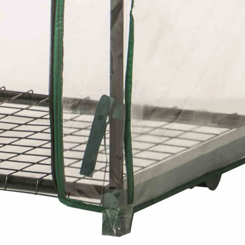 Gewächshaus Grün, Drei Etagen, Stahlrohr / Kunststoff, 126 X 70 X 50 Cm 2 Gewächshaus Grün, Drei Etagen, Stahlrohr / Kunststoff, 126 X 70 X 50 Cm – Bild 2