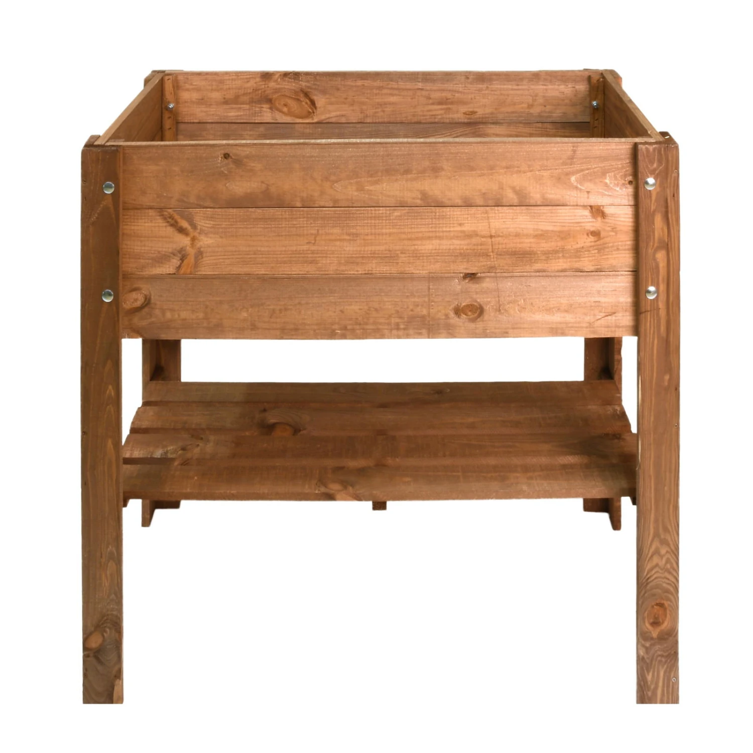 Hochbeet Mit Ablage, Dunkelbraun, 80,5 X 78,5 X 40 Cm 1 Hochbeet Mit Ablage, Dunkelbraun, 80,5 X 78,5 X 40 Cm