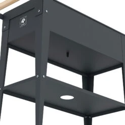 Hochbeet-Trolley Mit Rädern, Anthrazit, Metall, 75 X 35 X 80 Cm, 47 L -Garten Sicht Verkäufe 0980250141 Urban Garden Trolly auf Raedern anthrazit 4 84498