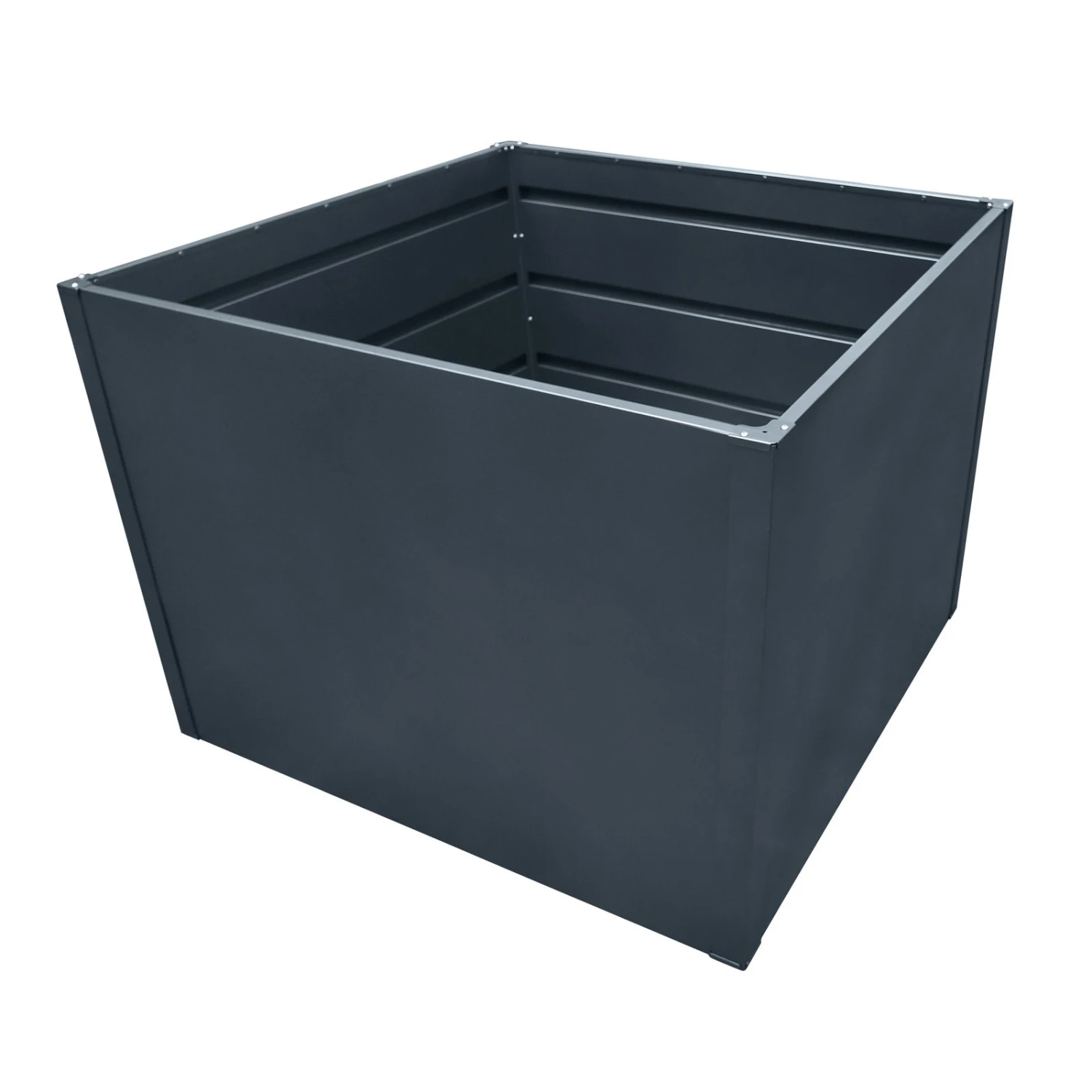 Hochbeet Mit Doppelwand, Anthrazit 2 Hochbeet Mit Doppelwand, Anthrazit – Bild 2