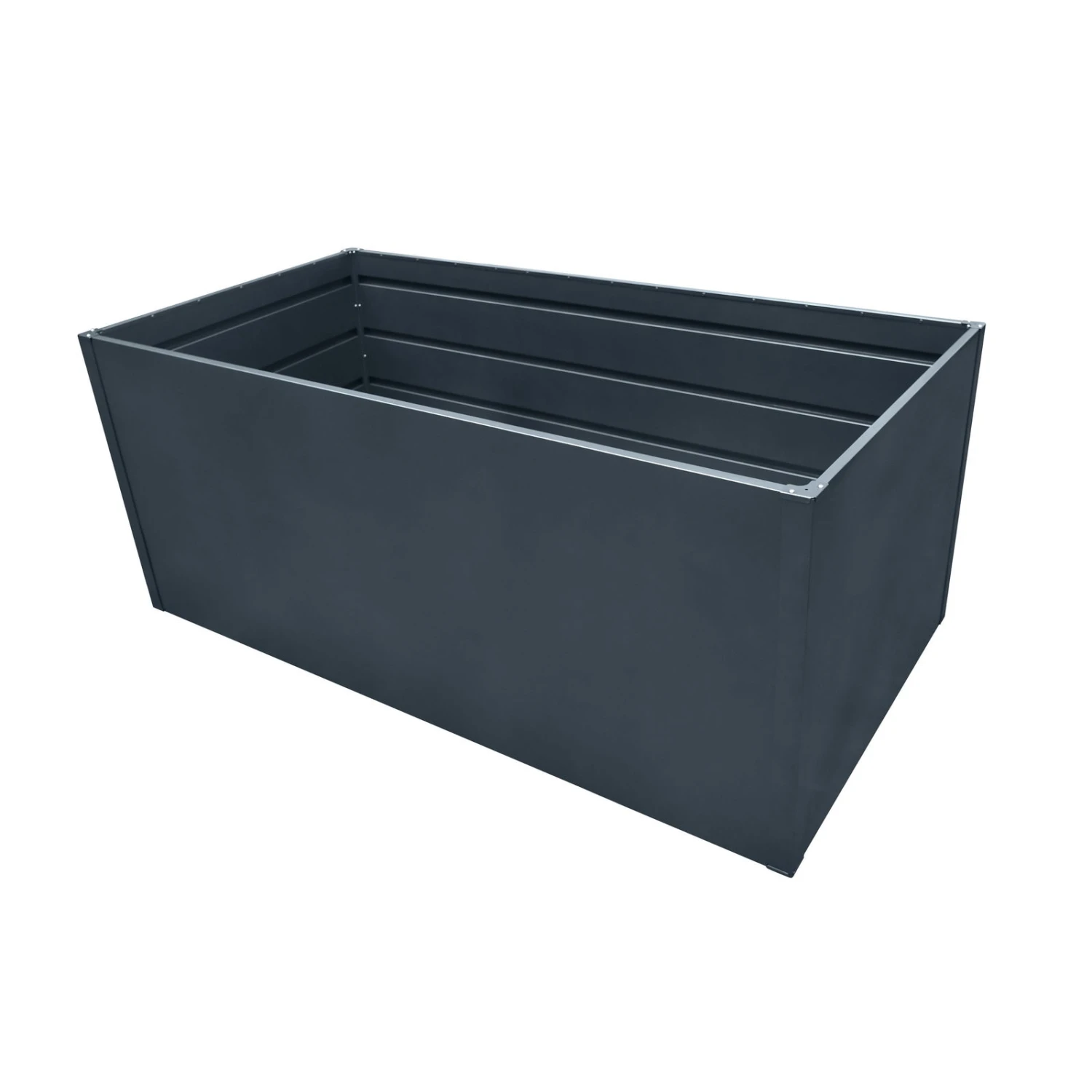 Hochbeet Mit Doppelwand, Anthrazit 2 Hochbeet Mit Doppelwand, Anthrazit – Bild 2