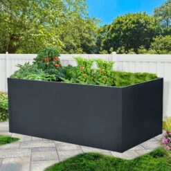 Hochbeet Mit Doppelwand, Anthrazit 5 Hochbeet Mit Doppelwand, Anthrazit -Garten Sicht Verkäufe 0980250152 Hochbeet mit Doppelwand 3 94169