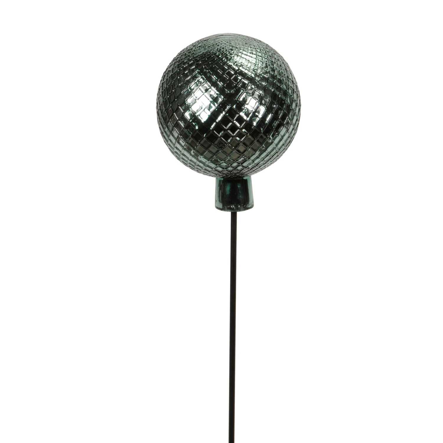 Gartenstecker Gals-Kugel, Grün-silber, Höhe Ca. 115 X Ø 19 Cm 2 Gartenstecker Gals-Kugel, Grün-silber, Höhe Ca. 115 X Ø 19 Cm – Bild 2