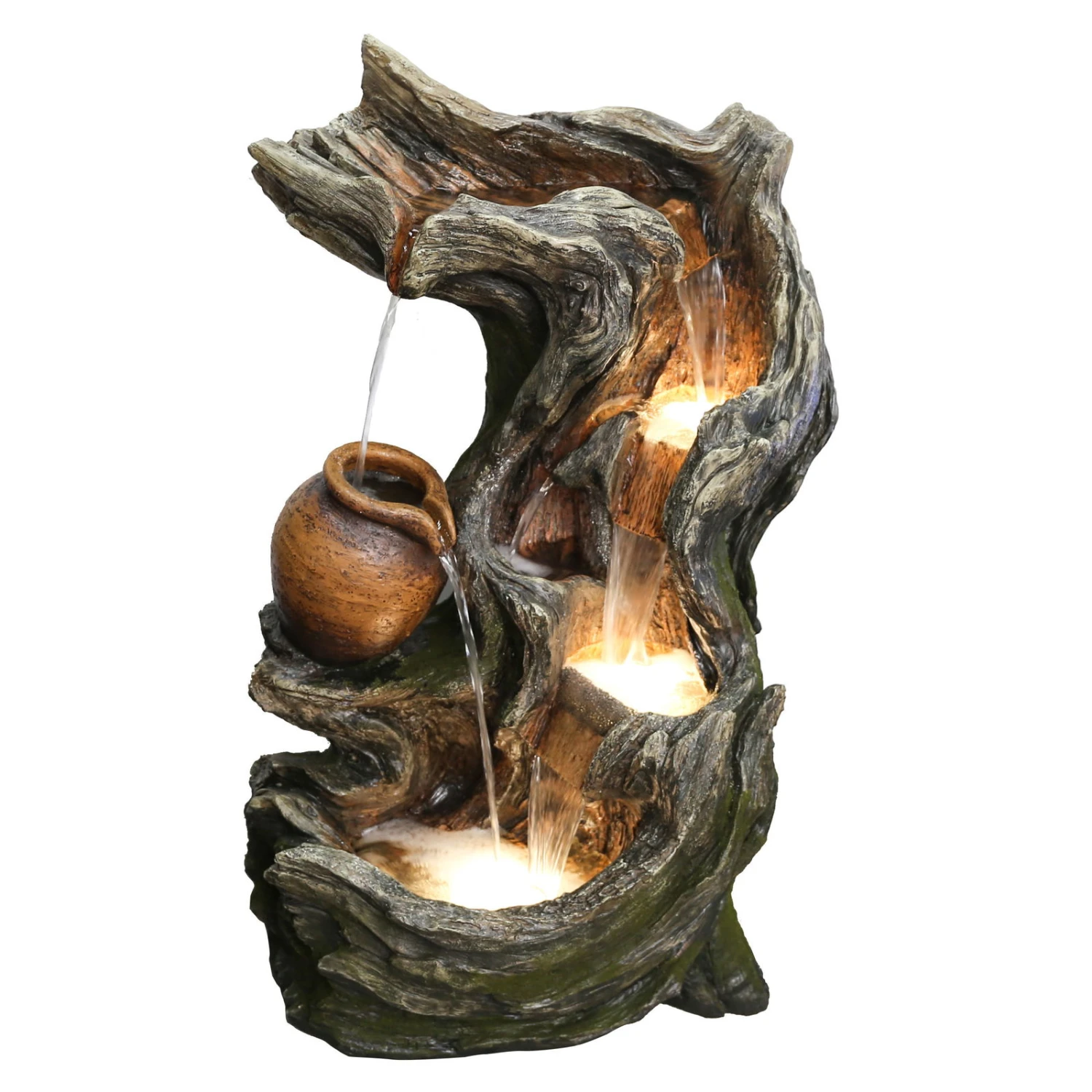 Brunnen, Holzoptik, 50 X 35 X 82 Cm 1 Brunnen, Holzoptik, 50 X 35 X 82 Cm