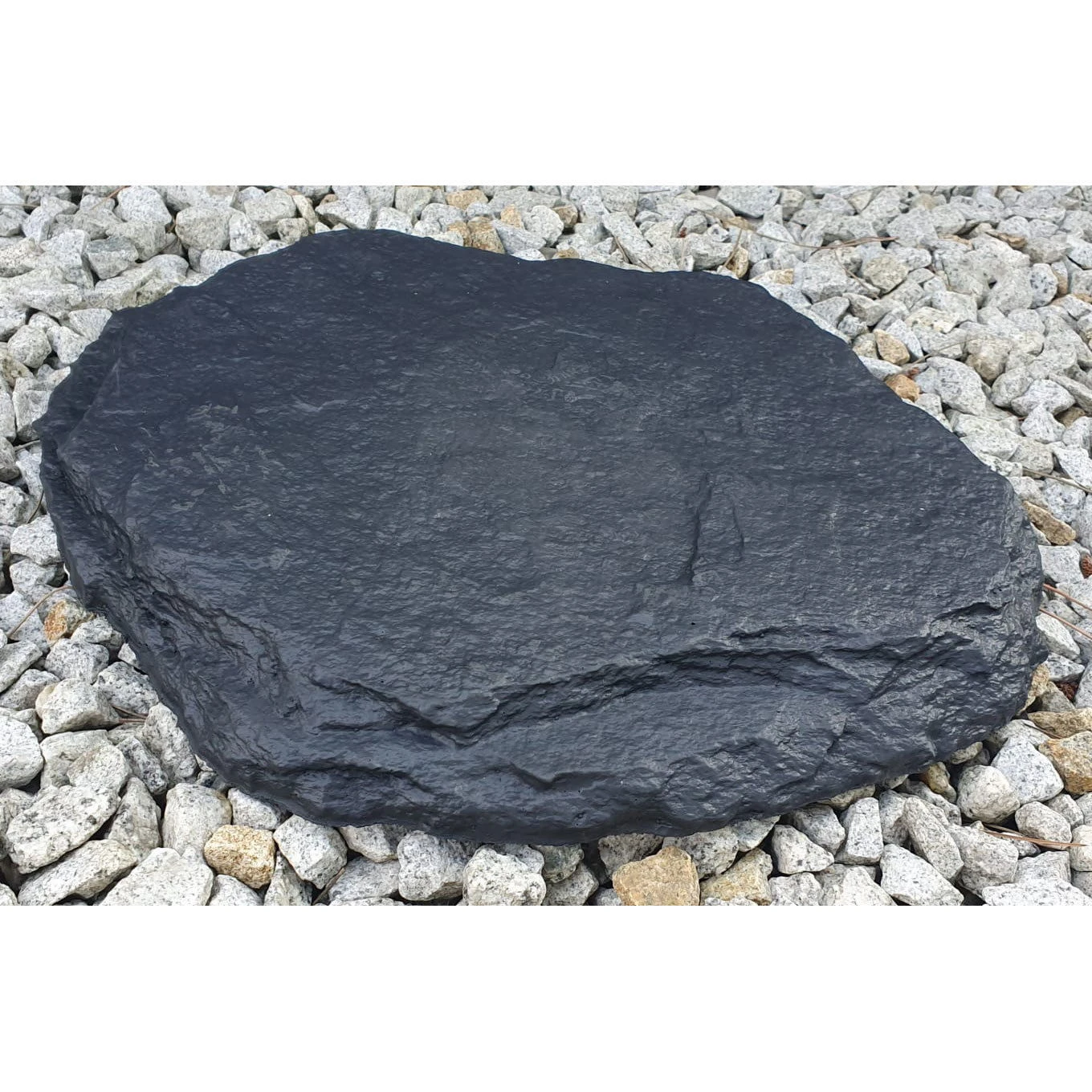 Beton-Trittstein 'Typ A', Anthrazit, In Natursteinoptik, 42 X 37 X 3 Cm 1 Beton-Trittstein 'Typ A', Anthrazit, In Natursteinoptik, 42 X 37 X 3 Cm