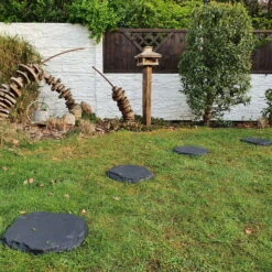 40er-Set Beton-Trittstein 'Typ A', Anthrazit, In Natursteinoptik, 42 X 37 X 3 Cm -Garten Sicht Verkäufe 0990100376 Koelle Beton Trittstein Typ A in Natursteinoptik anthrazit 79084 2