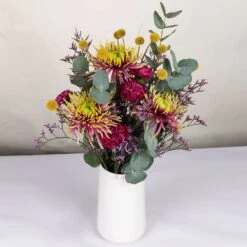Gemischter Blumenbund 'Baltazar Mit Nelke' Inkl. Gratis Grußkarte -Garten Sicht Verkäufe 1025700012 DIY Mixbund Baltazar mit Nelke Chrysanth Craspedia Euka Statice Nelke 1 94429