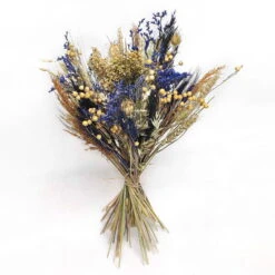 Trockenblumen DIY-Set, Natur-blau, Länge Ca. 60 Cm -Garten Sicht Verkäufe 1055300014 Trockenblumen DIY Box blau gemischt WS 1 95065