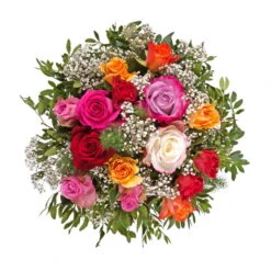 Blumenstrauß 'Rosenzauber' Inkl. Gratis Grußkarte -Garten Sicht Verkäufe 1110600026 Rosenzauber D28cm 4841