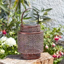 Kölle Solarlaterne Tangier, Kupfer, 18 X 23 Cm -Garten Sicht Verkäufe 2950100527 Koelle Solarlaterne TANGIER D18xH23cm warmweiss 2 86250