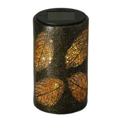 Solarleuchte Blatt, Antik Bronze, 9,0 X 9,0 X 15,3 Cm -Garten Sicht Verkäufe 2950100547 Solar Lampe Blatt 2 90062