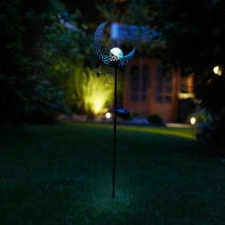 Solargartenstecker Mandala Moon, Blau, 17,5 X 6,0 X 85,0 Cm -Garten Sicht Verkäufe 2950100555 Solar Gartenstecker Mandale Moon blau 9 90069