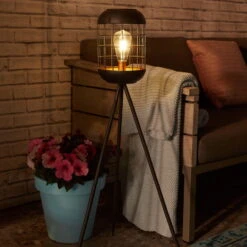 Solarlaterne 'Lighthouse', Schwarz, Metall, Höhe 92 Cm -Garten Sicht Verkäufe 2950100608 Solar Motive Laterne metall Modell Lighthouse H92cm 6 96753