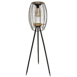 Solar-Standleuchte 'Killarney', Schwarz, Metall, Ø 20,5 X H 32 Cm -Garten Sicht Verkäufe 2950100705 Solar Filament LED Dreibein Killarney 1 120444