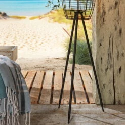 Solar-Standleuchte 'Killarney', Schwarz, Metall, Ø 20,5 X H 32 Cm -Garten Sicht Verkäufe 2950100705 Solar Filament LED Dreibein Killarney 3 1 120446