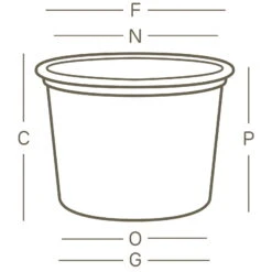 Pflanzkübel "Cilindro" Terra, Ø 90 Cm, Erdvol. 250 L -Garten Sicht Verkäufe 3210100697 3210100842 Pflanzkuebel Cilindro technische Zeichnung 111255 1