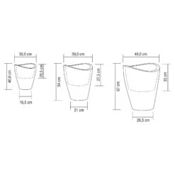 Pflanzgefäß "Wave Globe High" Schwarz -Garten Sicht Verkäufe 3210102842 3210102843 3210102844 Illu Wave Globe High Vermasst 55951 1
