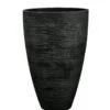 Pflanzgefäß "Jasmin" Anthrazit, In Rillenoptik, Ø 40 Cm, Höhe 60 Cm, Füllvol. 48,5 L
