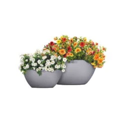 LECHUZA® Pflanzschale Cubeto Steingrau -Garten Sicht Verkäufe 3210103386 Pflanzschale Cubeto steingrau D40cm Erdvol11 5l 02 38976