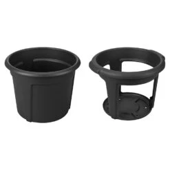 Elho Kartoffeltopf Green Basics Living Black, Ø 32,3 Cm, Höhe 25,7 Cm, Erdvol. 13 L -Garten Sicht Verkäufe 3210103486 Kartoffeltopf Green Basics living black 32 3x25 7cm 13l 01 48266