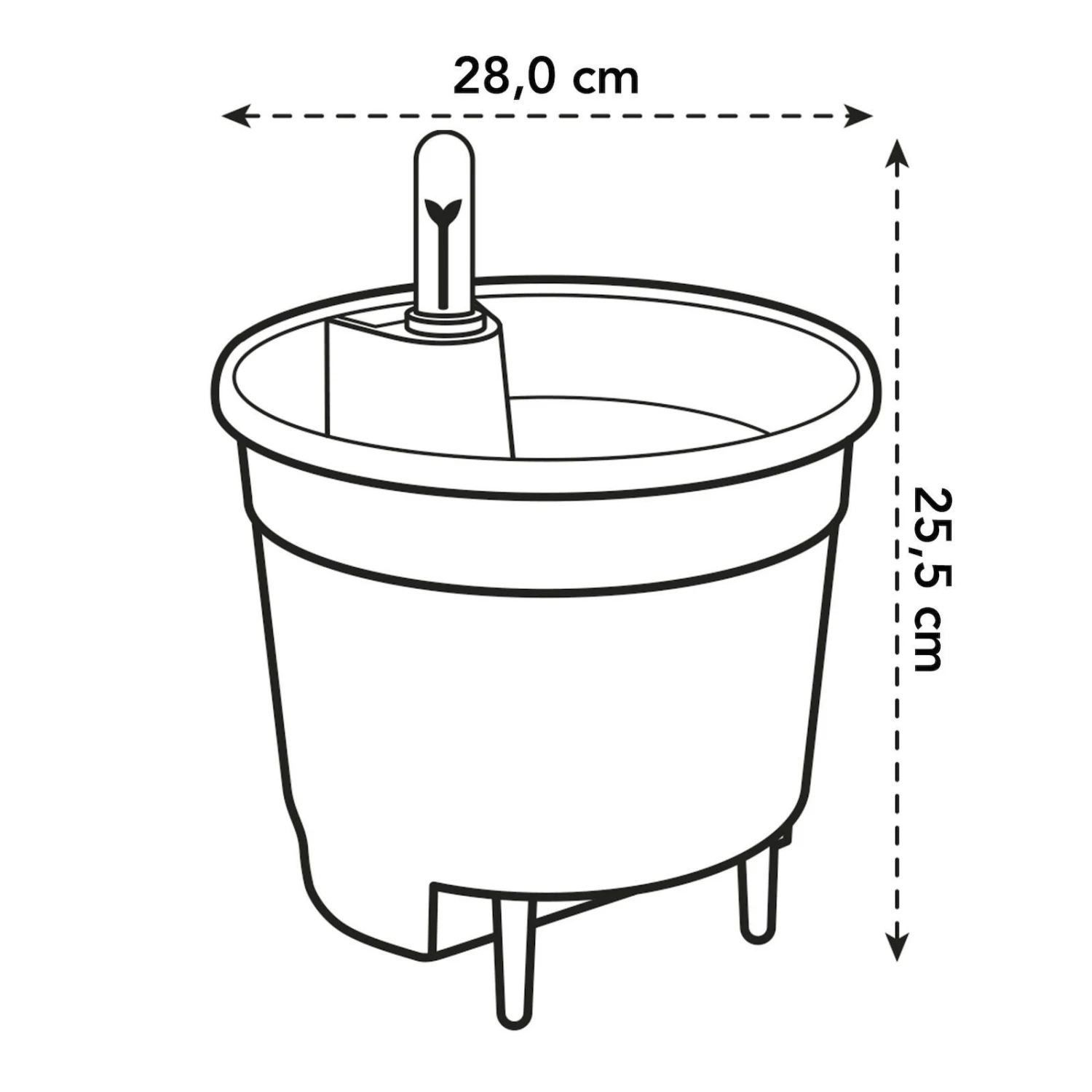 Elho Selbstbewässerungssystem, Living Black, Innovativ, Einfache Anwendung 2 Elho Selbstbewässerungssystem, Living Black, Innovativ, Einfache Anwendung – Bild 2