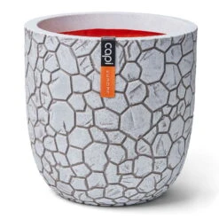 Pflanzgefäß 'Clay', Elfenbein, Ø 35 X H 34 Cm