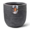 Pflanzgefäß 'Rib', Grau
