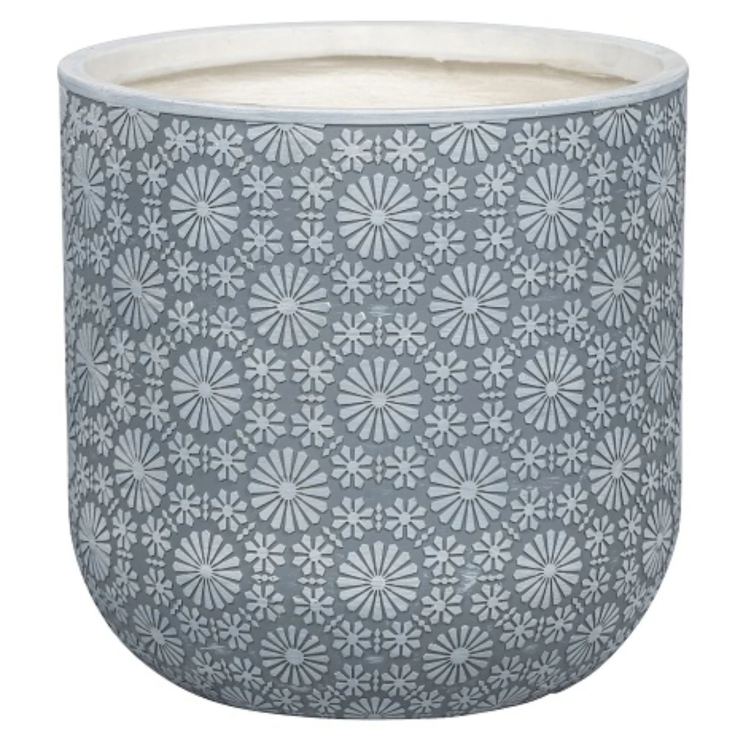 Pflanzgefäß 'Chester 02', Hellgrau, Ø 25 X H 25 Cm 1 Pflanzgefäß 'Chester 02', Hellgrau, Ø 25 X H 25 Cm