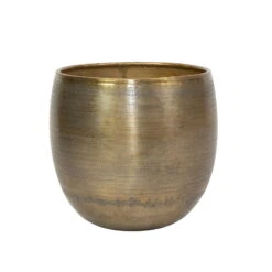 Pflanzgefäß 'Rowen', Gold, Ø 31 X H 28 Cm -Garten Sicht Verkäufe 3210801620 Pflanzgefaess Rowen gold D 31 x H 28 cm 114982
